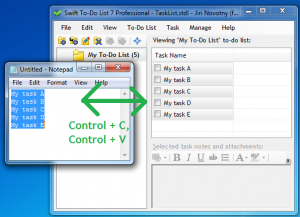 Copy tasks