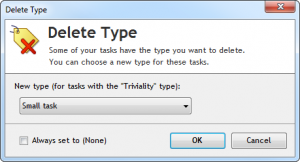 Replace task type