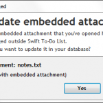 Update embedded attachment